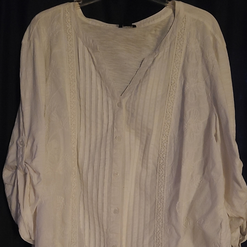 White linen shirt